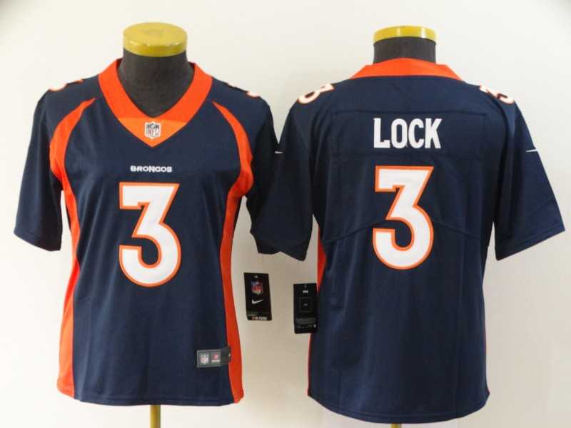 Women Nike Broncos 3 Drew Lock Navy Vapor Untouchable Limited Jersey,We sell and wholesale Women Nike Broncos 3 Drew Lock Navy Vapor Untouchable Limited Jersey on line form chian!